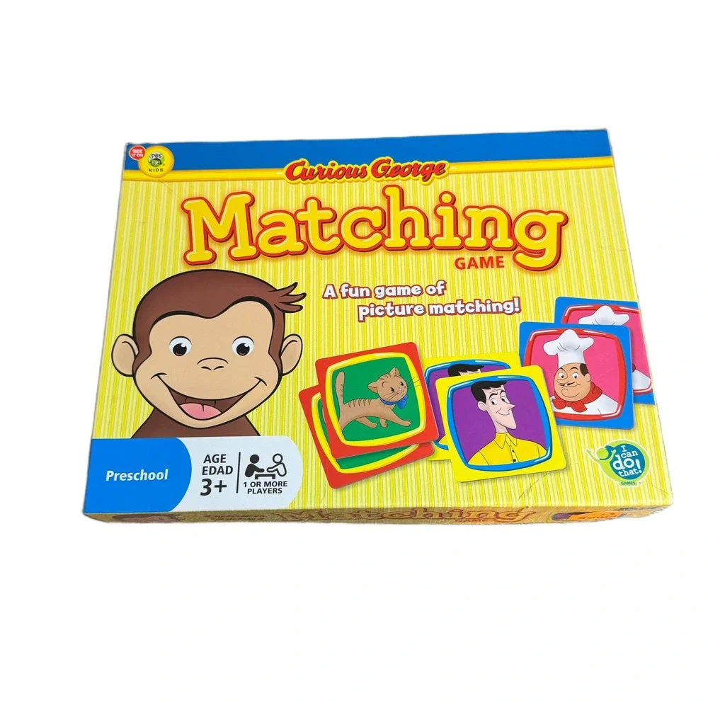 Curious George Matching Game Preschool Memory Toy I Can Do That Games 2010 PBS